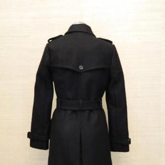 Jcrew NWT icon trench wool boulevard coat in Navy sz 0 - Picture 4 of 16